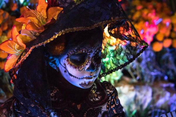 Dias de los muertos, jeune fille méxicaine à Campeche, Méxique