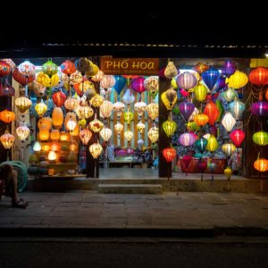 Boutique de lanterne à Hoi An, Vietnam