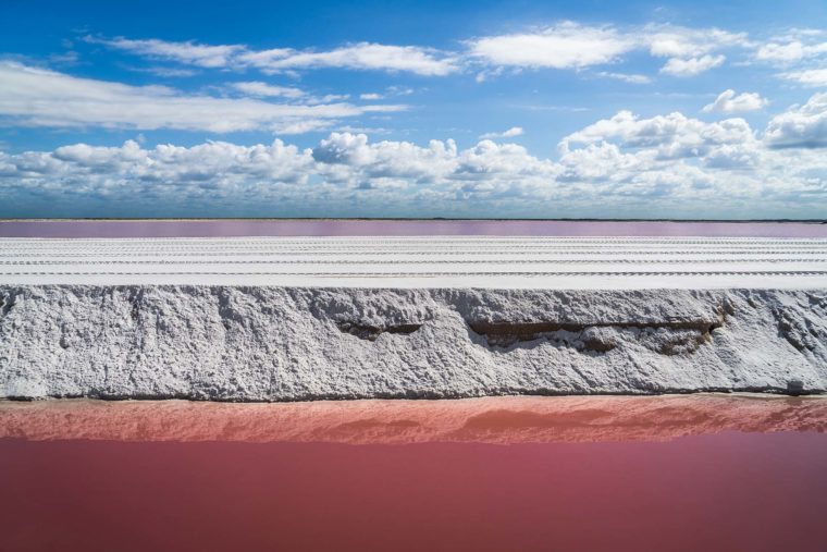 Las Coloradas dans le Yucatan, Méxique