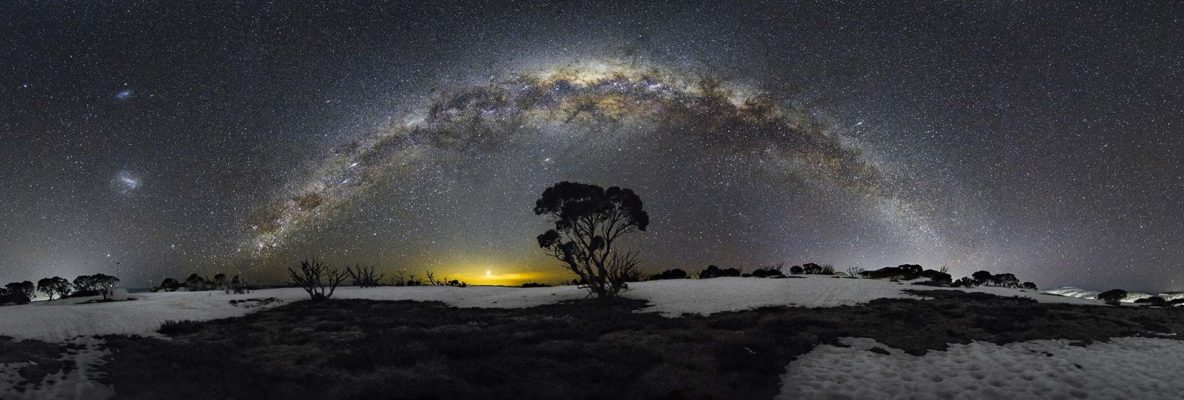 La voie lactée un soir de printemps à Hotham, Australie