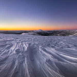 Coucher de soleil à Hotham, Australie