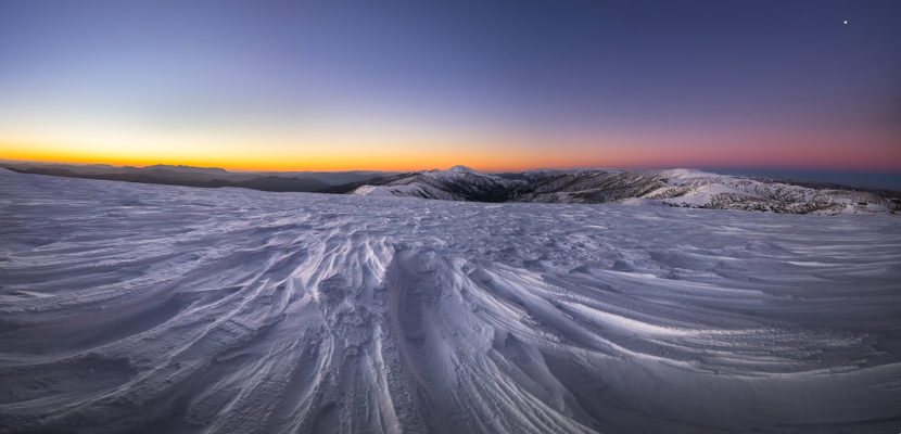 Coucher de soleil à Hotham, Australie