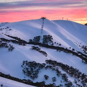 Lever de soleil à Hotham en Australie