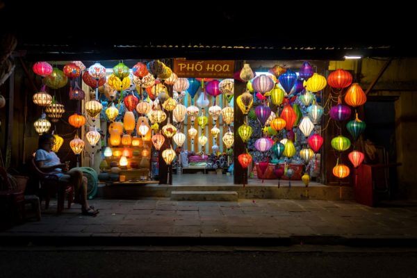Boutique de lanterne à Hoi An, Vietnam