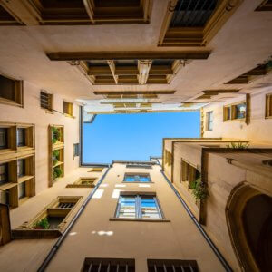 cour intérieur d'un immeuble du vieux Lyon