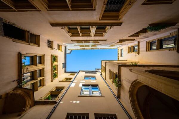 cour intérieur d'un immeuble du vieux Lyon