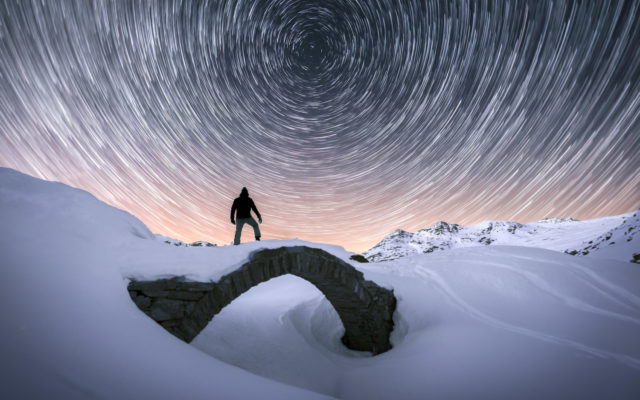 Ciel étoilé en hiver